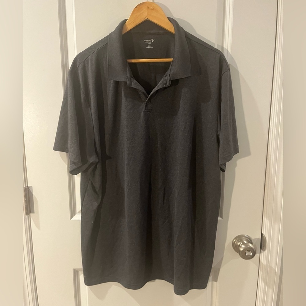 Old Navy Active Core Charcoal Polo Shirt